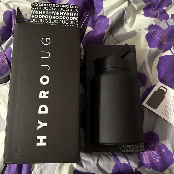 HydroJug matte black stainless steel
